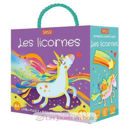 Libro e puzzle Gli unicorni SJ-310070 Sassi Junior 1