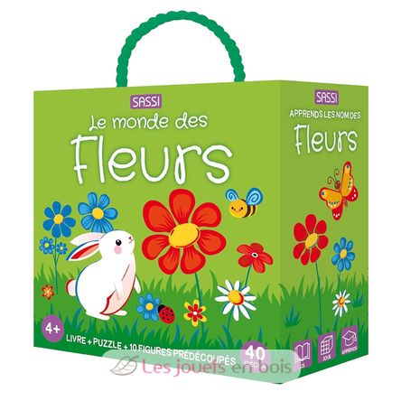 Libro e puzzle I fiori SJ-313798 Sassi Junior 1