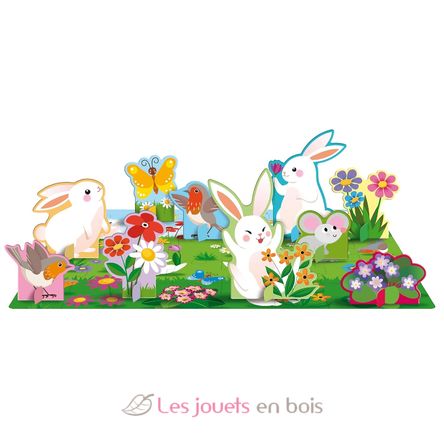 Libro e puzzle I fiori SJ-313798 Sassi Junior 2