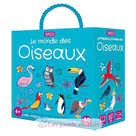 Libro e puzzle Gli uccelli SJ-329331 Sassi Junior 1
