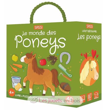 Libro e puzzle I pony SJ-329898 Sassi Junior 1