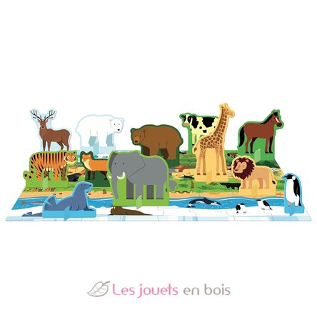 Libro e puzzle Gli animali SJ-355361 Sassi Junior 4