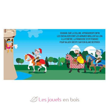 Libro e puzzle I cavalieri SJ-381193 Sassi Junior 4