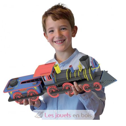 Costruire la locomotiva in 3D SJ-7636 Sassi Junior 6