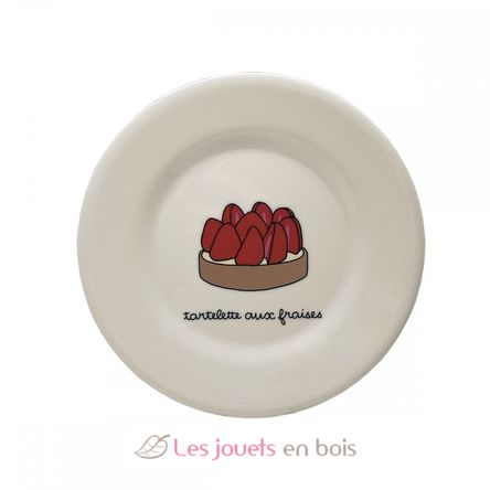 Piatto per bambini con tartelletta alle fragole 20 cm PJ-SB965T Petit Jour 1