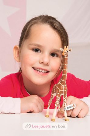 Statuetta di giraffa maschio SC-14749 Schleich 3