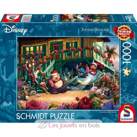 Puzzle Lilo e Stitch Aloha Christmas 1000 pezzi S-58049 Schmidt Spiele 1