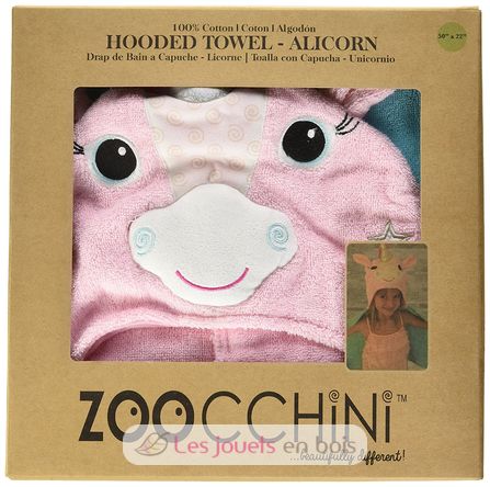 Asciugamano da bagno per bambini - Allie la licorne ZOO-122-001-012 Zoocchini 4