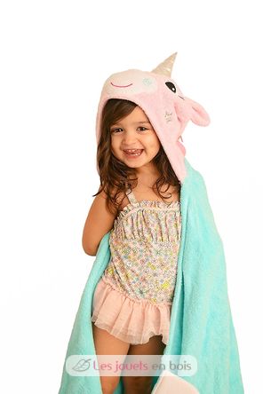 Asciugamano da bagno per bambini - Allie la licorne ZOO-122-001-012 Zoocchini 1