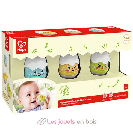 Sonagli oscillanti con pulcini felici HA-E0124 Hape Toys 6