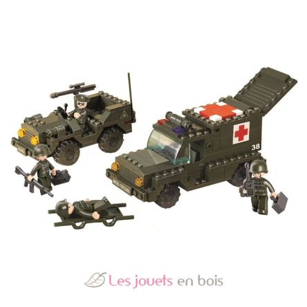 Army - Ambulanza militare 229 pezzi SL-M38-B6000 Sluban 2