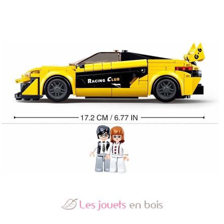 Model Bricks - Auto inglese gialla SL-M38-B0956 Sluban 5