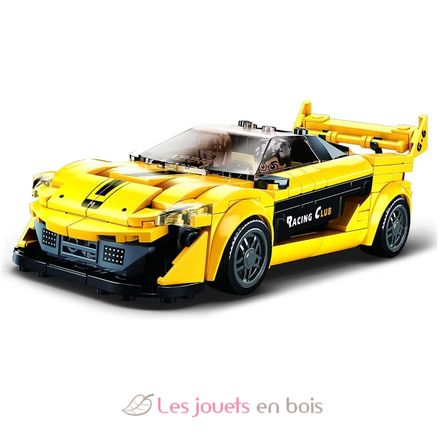 Model Bricks - Auto inglese gialla SL-M38-B0956 Sluban 2