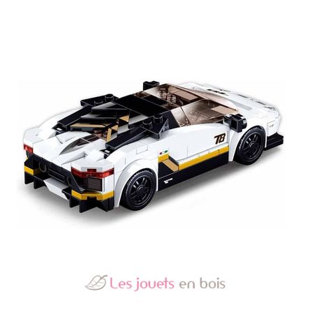 Model Bricks - Auto italiana bianca SL-M38-B0957 Sluban 3