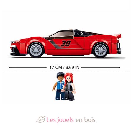 Model Bricks - Auto italiana rossa SL-M38-B0955 Sluban 5
