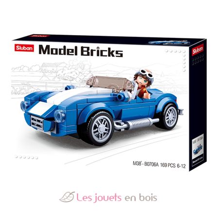 Model Bricks - Auto sportiva classica SL-M38-B0706A Sluban 1