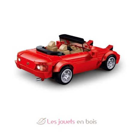Model Bricks - Auto sportiva MX5 rossa SL-M38-B1128 Sluban 3