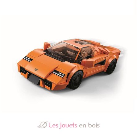 Model Bricks - Auto sportiva arancione SL-M38-B1127 Sluban 2