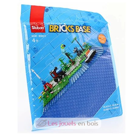 Base in mattoncini da costruzione - Blu SL-M38-B0833E Sluban 1