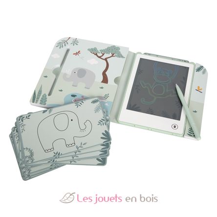 Libro da colorare LCD con disegni Safari LE12904 Small Foot company 3