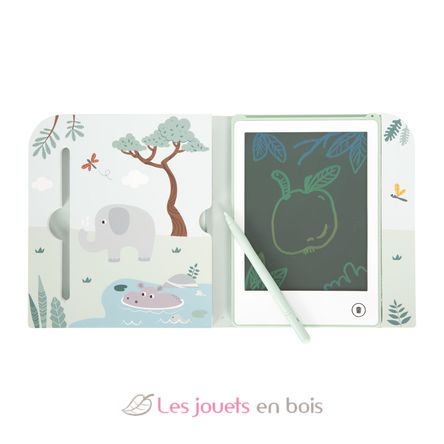 Libro da colorare LCD con disegni Safari LE12904 Small Foot company 5
