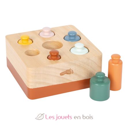 Gioco a incastro con cilindri Montessori LE12932 Small Foot company 1