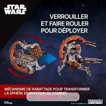 Droideka Star Wars modello meccanico U70275 Ugears 5