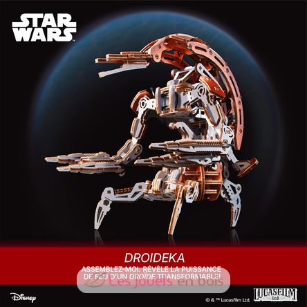 Droideka Star Wars modello meccanico U70275 Ugears 6