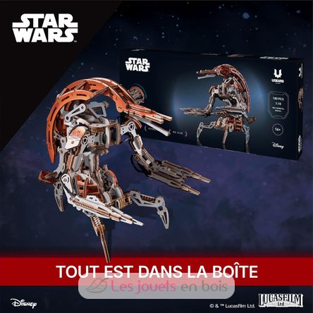 Droideka Star Wars modello meccanico U70275 Ugears 9