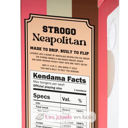 Krom Kendama Strogo Neapolitan Chocolate KROM-STR-CHOCO KROM Kendama 10