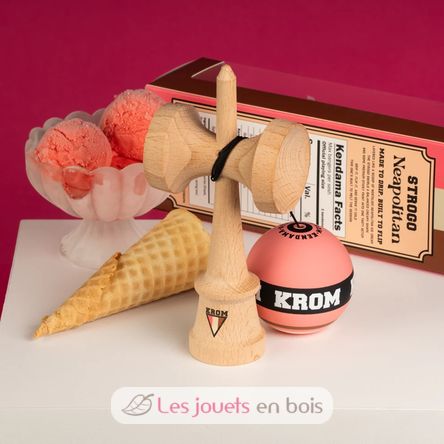 Krom Kendama Strogo Neapolitan Strawberry KROM-STR-STRAWB KROM Kendama 5