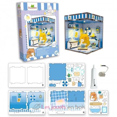 Mini scena da creare Chibi Box Capibara SYCREA094 Sycomore 2