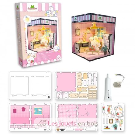 Mini scena da creare Chibi Box Bunny SYCREA089 Sycomore 2