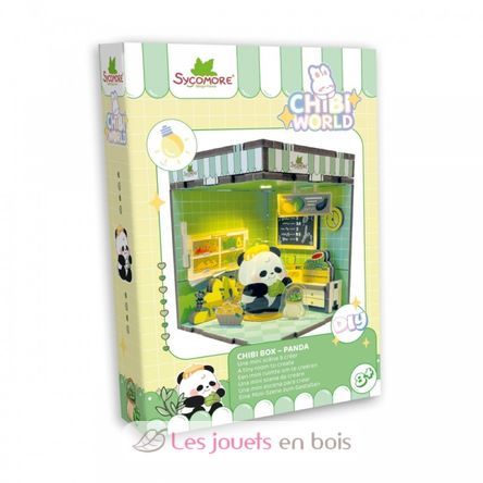 Mini scena da creare Chibi Box Panda SYCREA091 Sycomore 1