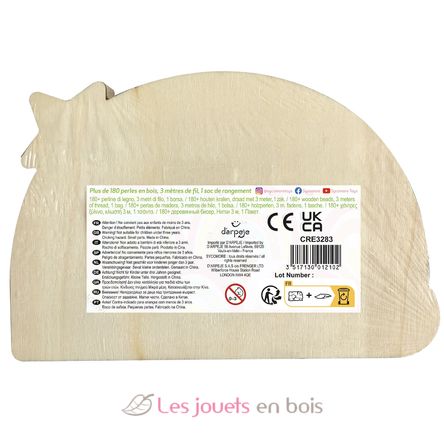 Kit di perline di legno arcobaleno SYCRE3283 Sycomore 3