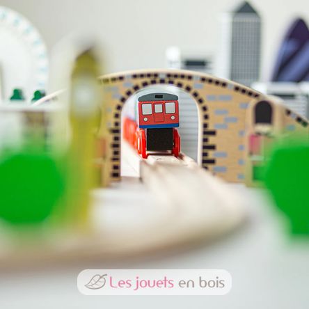 Set trenino Città di Londra BJ-T0099 Bigjigs Toys 7