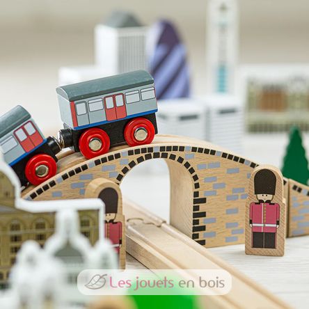 Set trenino Città di Londra BJ-T0099 Bigjigs Toys 4