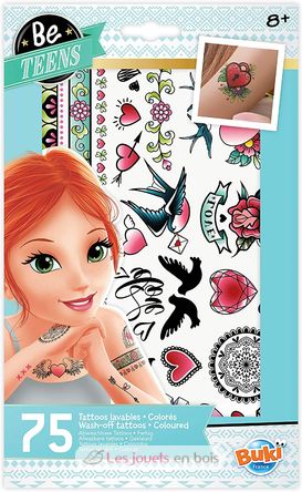 75 tatuaggi lavabili Colorés BUK-TA003 Buki France 2
