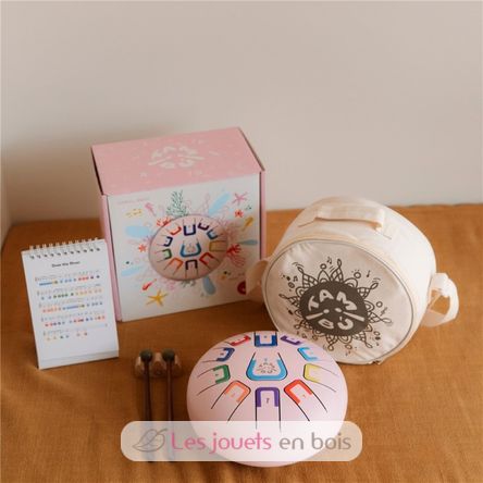 Tamburo a lingua 11 note rosa JCTMB08P Tambú 4