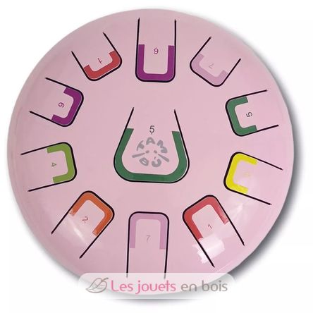 Tamburo a lingua 11 note rosa JCTMB08P Tambú 1