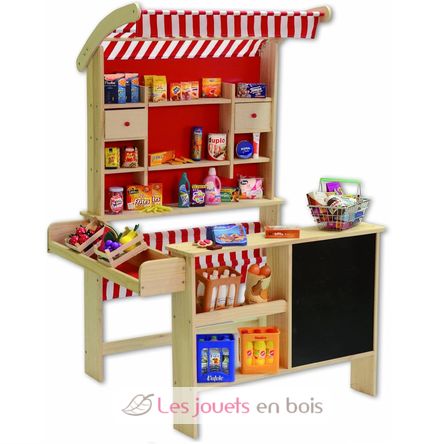 Bancarella del mercato in legno con accessori TA-0340.6 Tanner 2