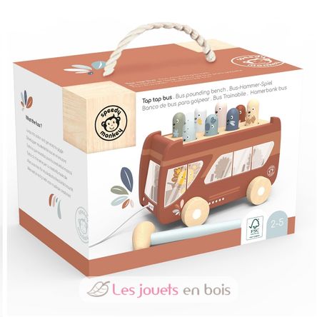 Autobus da tirare e martellare SM-SP1017 Speedy Monkey 2