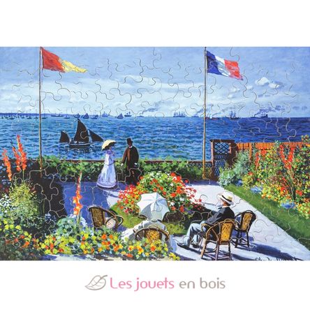 Terrazza a Sainte-Adresse di Monet K493-100 Puzzle Michèle Wilson 3