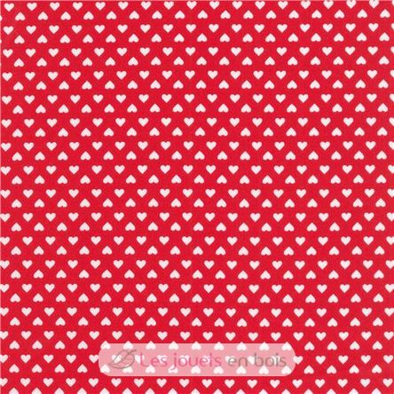Carrozzina in vimini - Tissu rouge à coeurs EG-520040-Rouge Egmont Toys 2