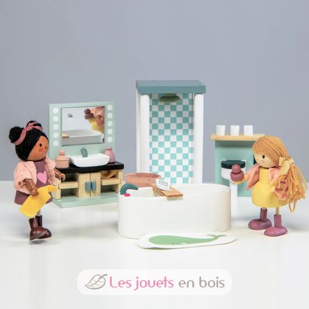 Bagno per casa delle bambole TL8151 Tender Leaf Toys 2