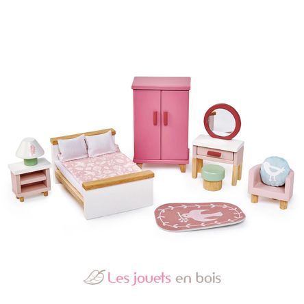 Camera da letto per casa delle bambole TL8152 Tender Leaf Toys 1