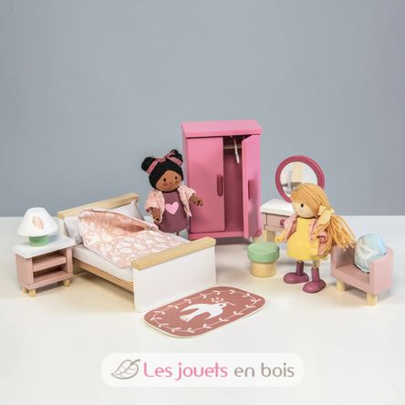 Camera da letto per casa delle bambole TL8152 Tender Leaf Toys 4