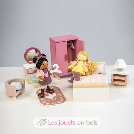 Camera da letto per casa delle bambole TL8152 Tender Leaf Toys 6