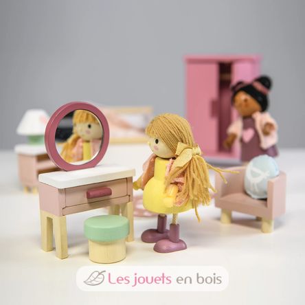 Camera da letto per casa delle bambole TL8152 Tender Leaf Toys 7