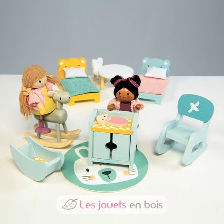 Cameretta per bambini per casa delle bambole TL8155 Tender Leaf Toys 3